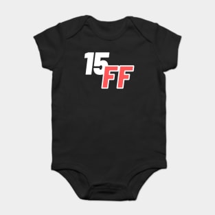 Black, White and Red, Game Term 15 ff and Typographic Baby Bodysuit